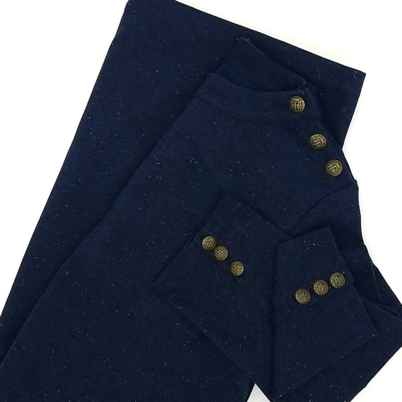 Talbots Blue Heathered Shift Dress - Picture 6 of 9